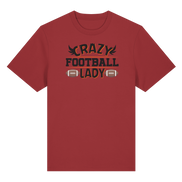 Crazy Football Lady - Organic Heavy T-Shirt
