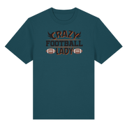 Crazy Football Lady - Organic Heavy T-Shirt