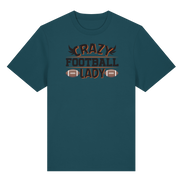 Crazy Football Lady - Organic Heavy T-Shirt