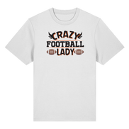 Crazy Football Lady - Organic Heavy T-Shirt
