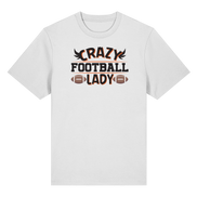 Crazy Football Lady - Organic Heavy T-Shirt