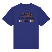 Crazy Football Lady - Organic Heavy T-Shirt