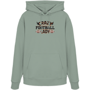 Crazy Football Lady - Organic Hoodie