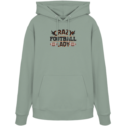 Crazy Football Lady - Organic Hoodie