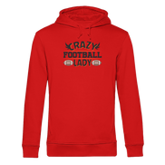 Crazy Football Lady - Organic Hoodie B&C