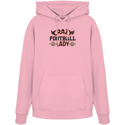 Crazy Football Lady - Organic Hoodie