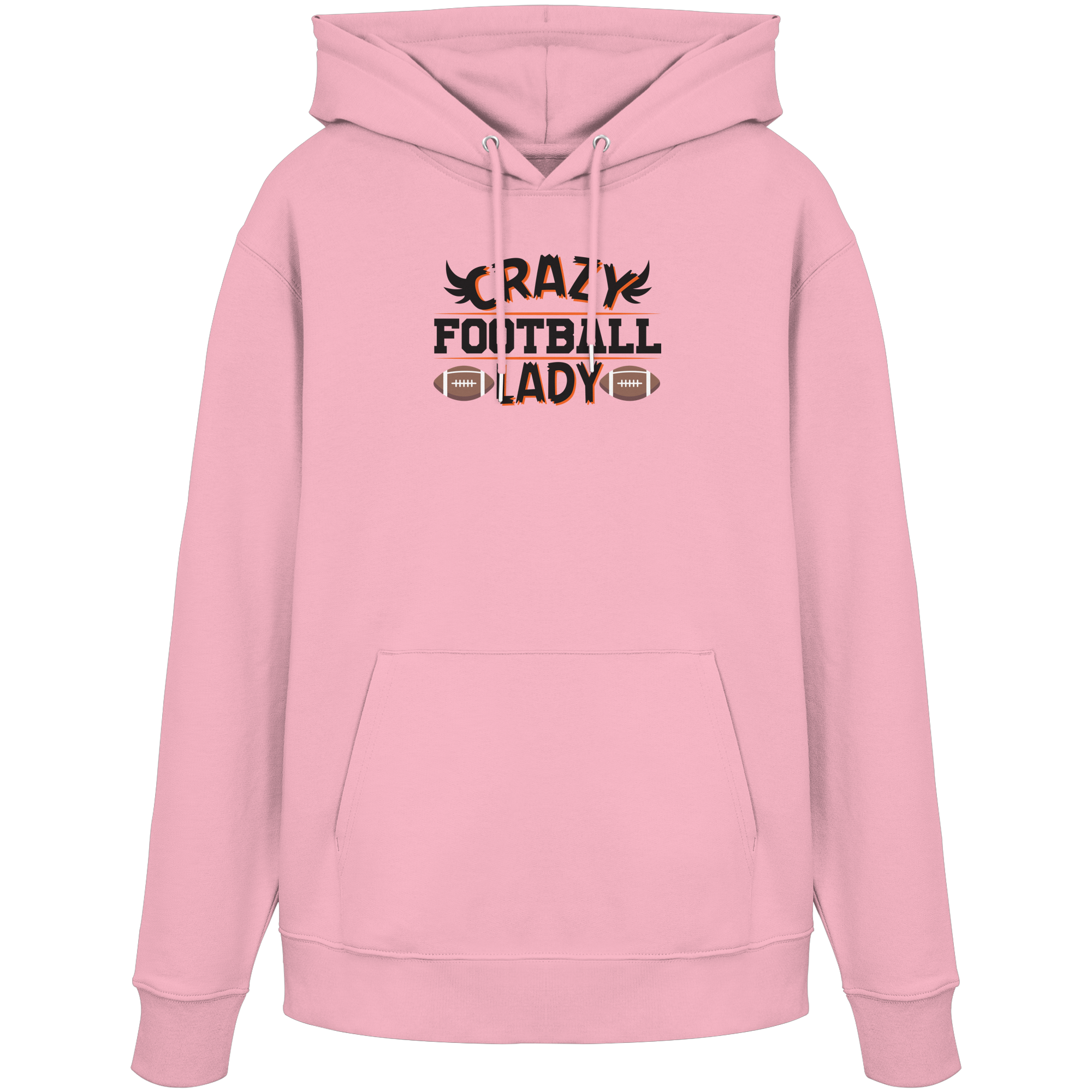 Crazy Football Lady - Organic Hoodie