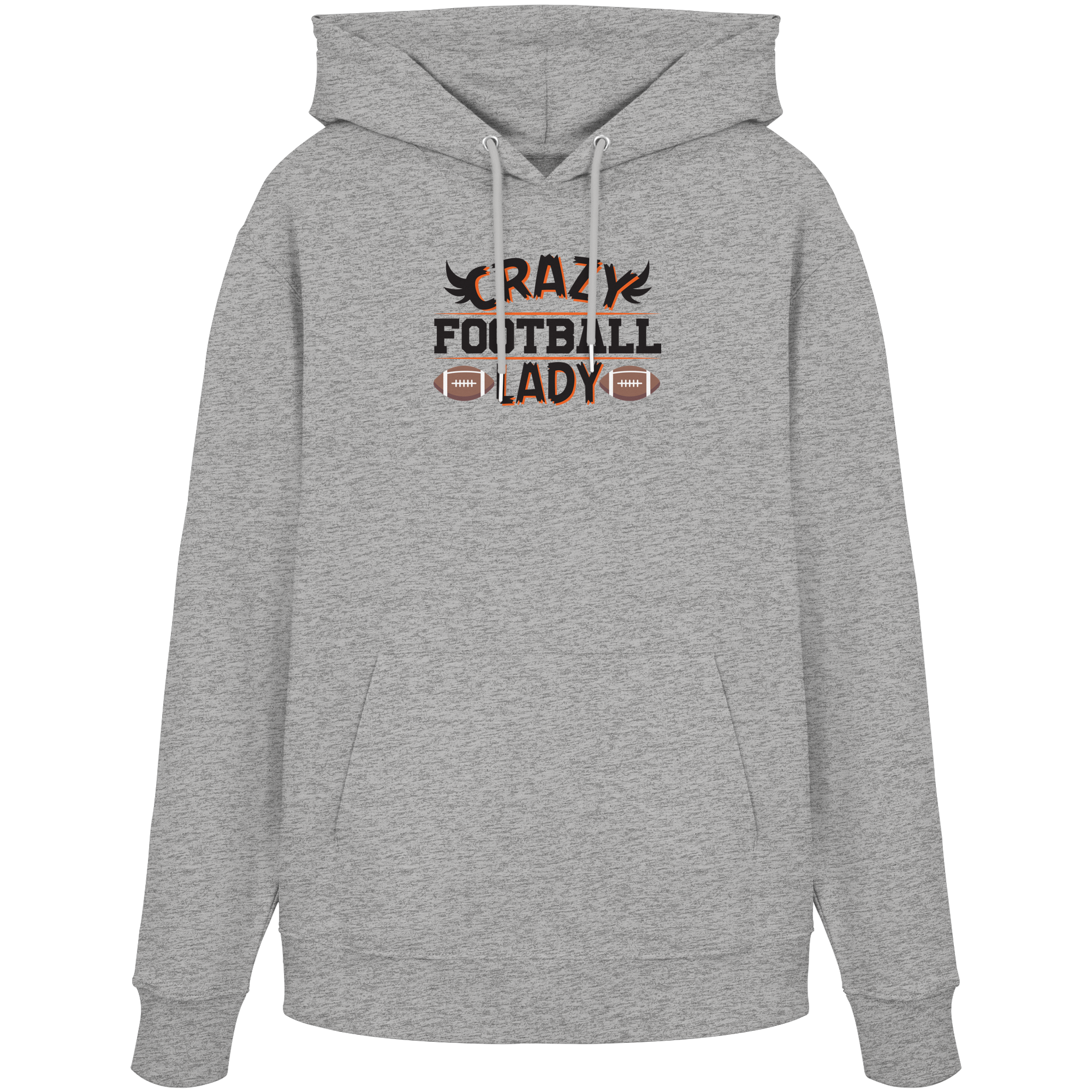 Crazy Football Lady - Organic Hoodie