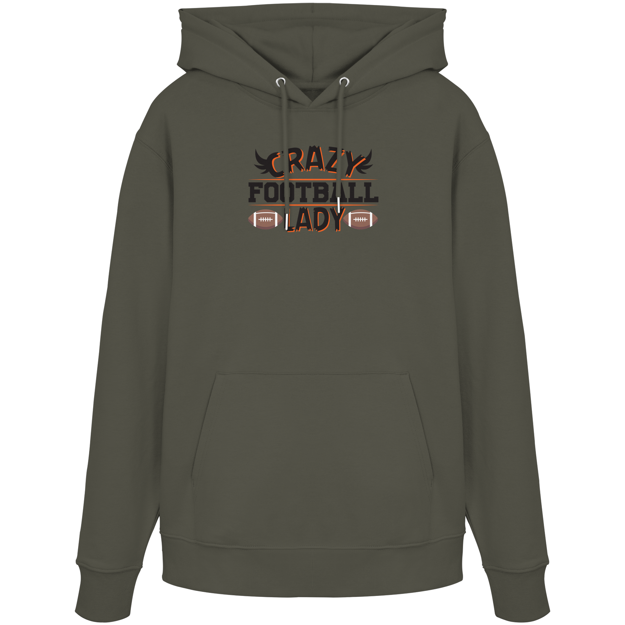 Crazy Football Lady - Organic Hoodie