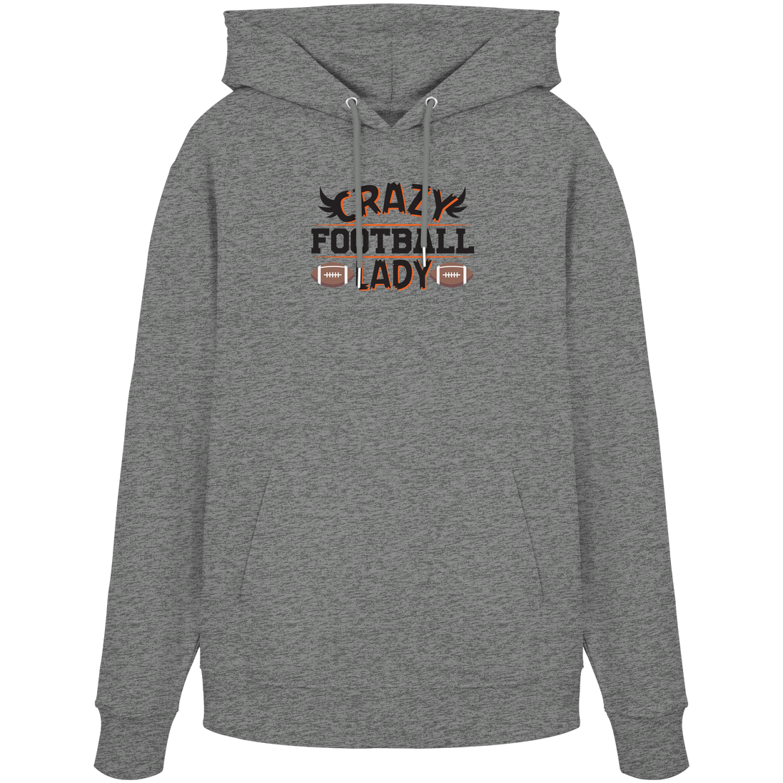 Crazy Football Lady - Organic Hoodie