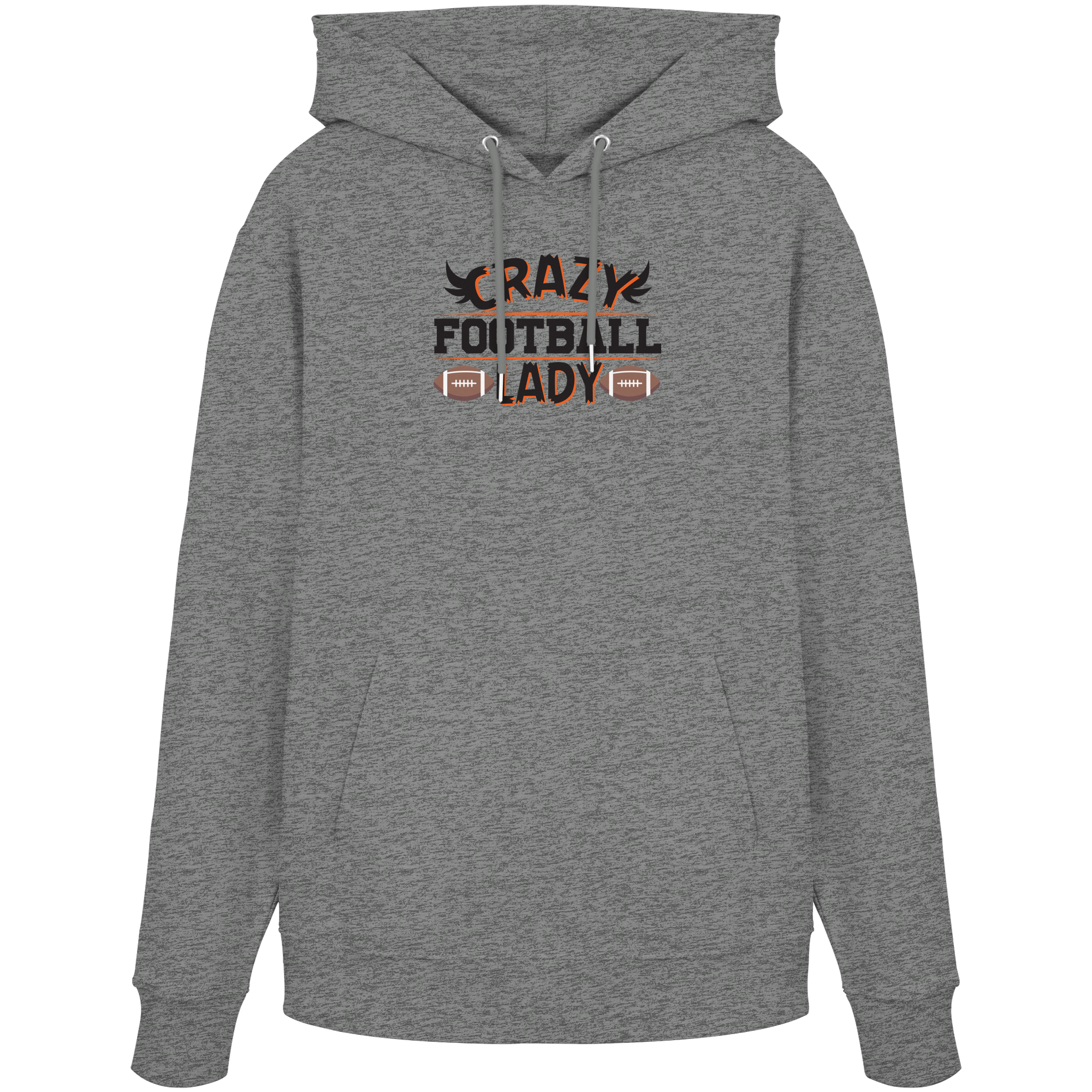 Crazy Football Lady - Organic Hoodie