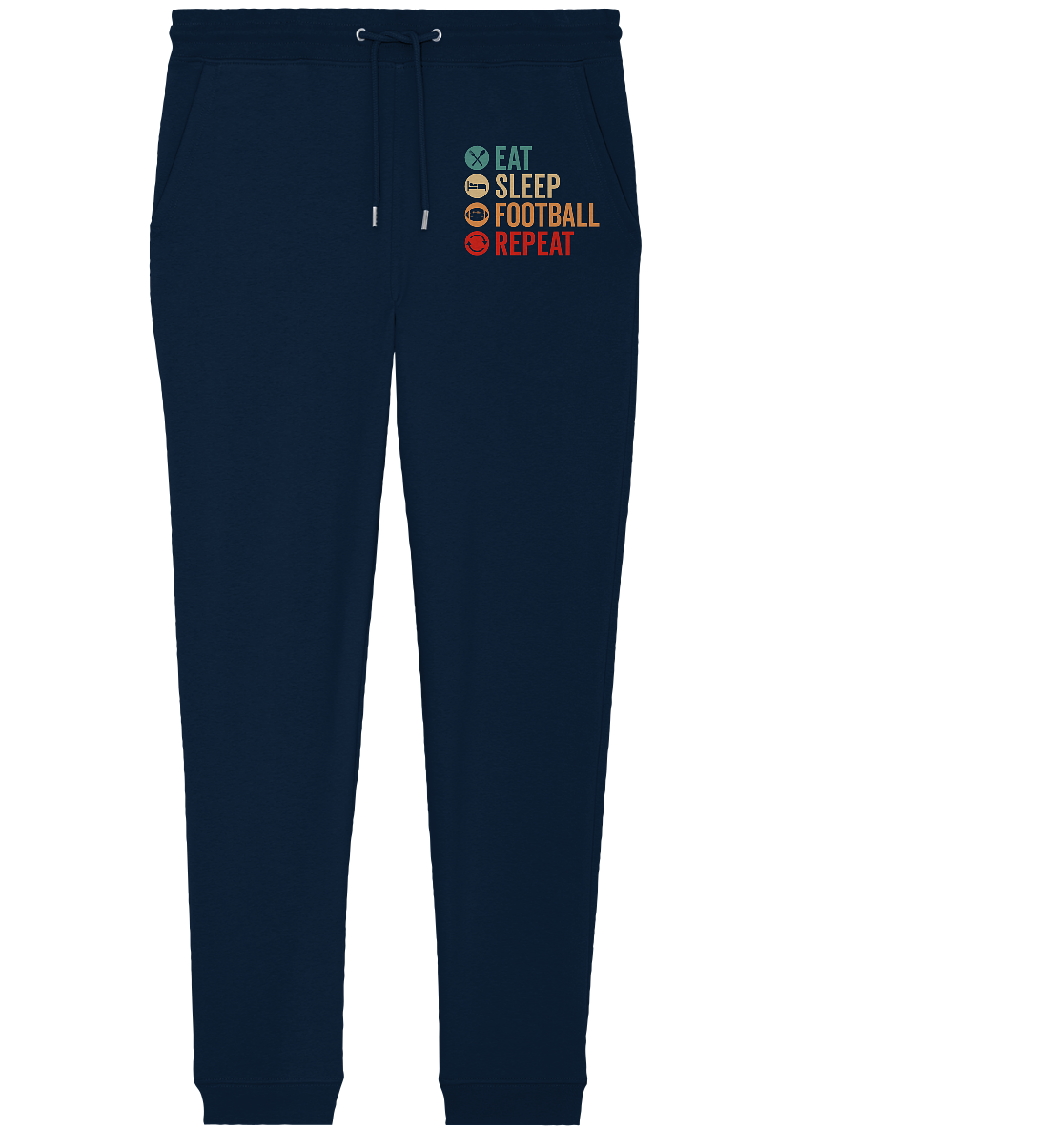 Eat Sleep Football Repeat - Organic Jogger Pants