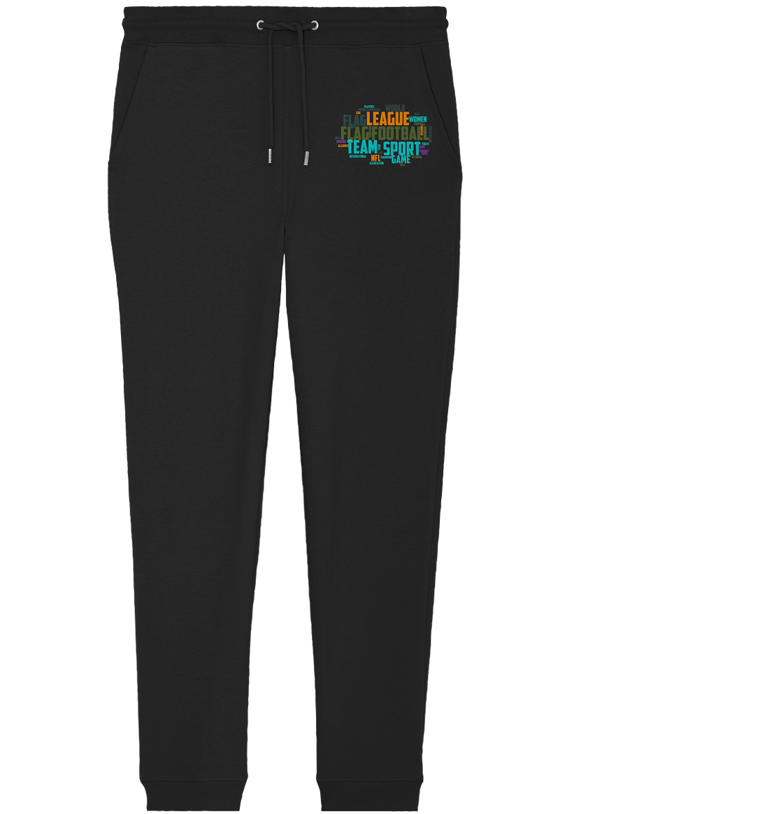 Flag Football Word Bubble - Organic Jogger Pants