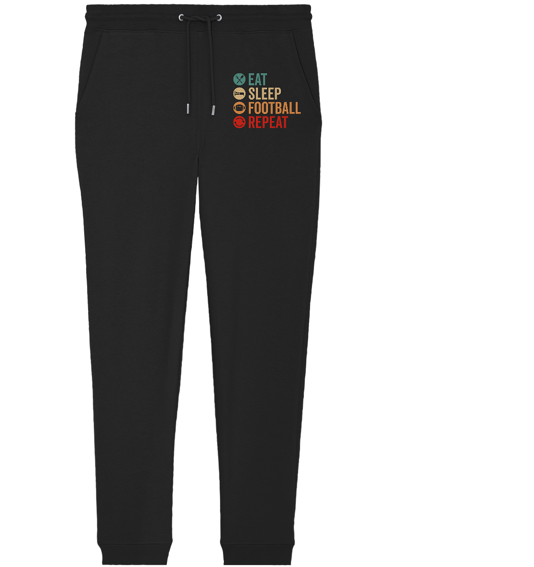 Eat Sleep Football Repeat - Organic Jogger Pants