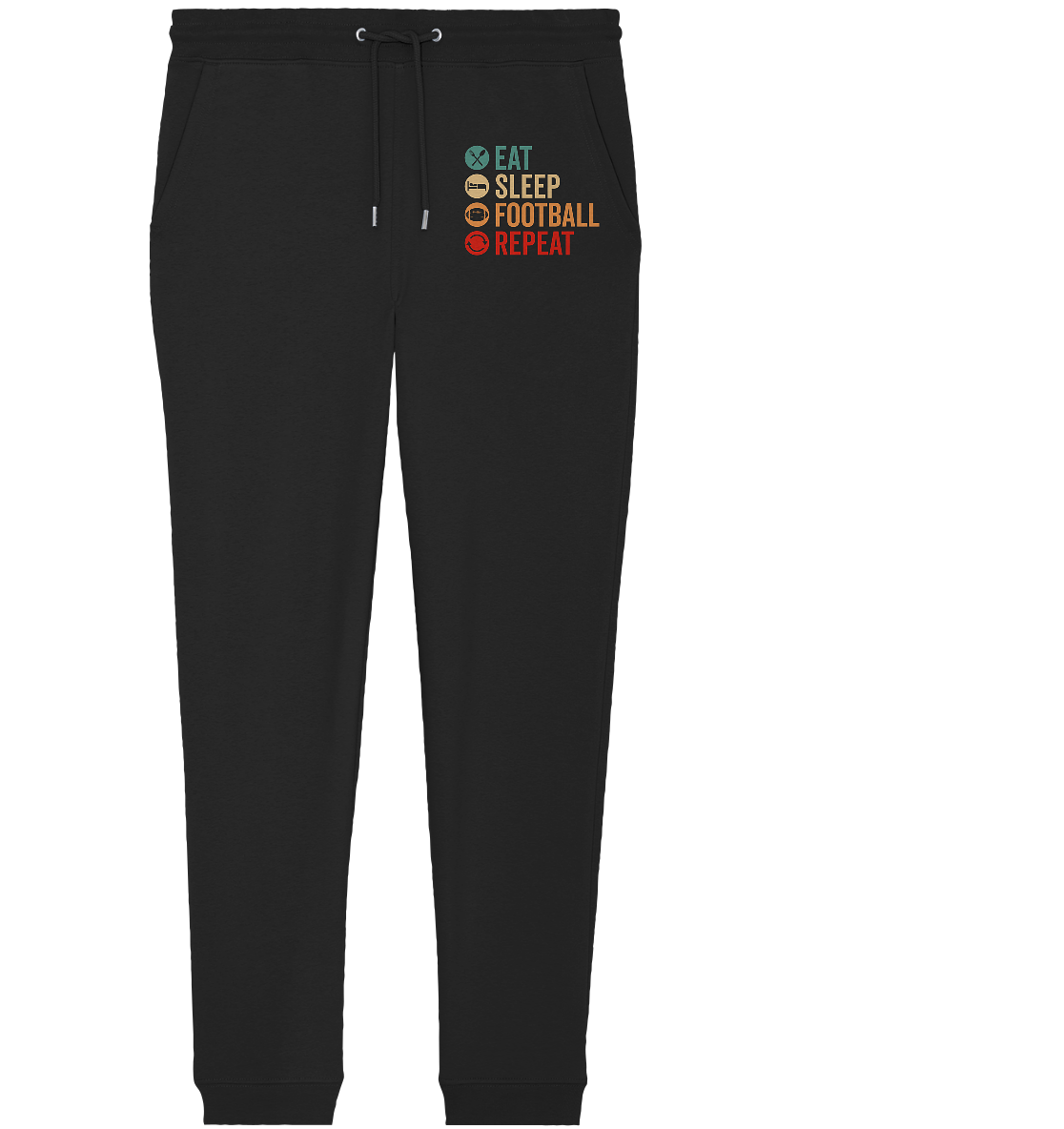 Eat Sleep Football Repeat - Organic Jogger Pants