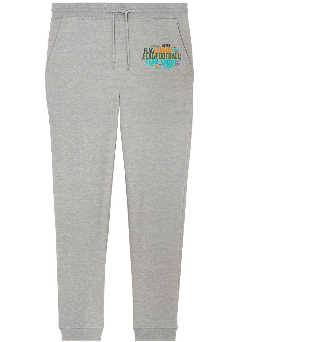 Flag Football Word Bubble - Organic Jogger Pants