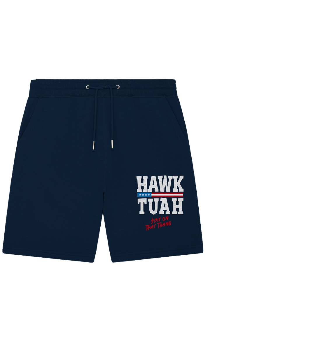 Hawk Tuah White - Organic Jogger Shorts