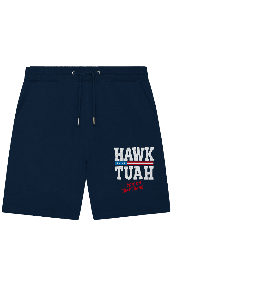 Hawk Tuah White - Organic Jogger Shorts