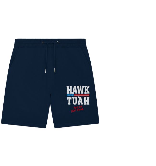 Hawk Tuah White - Organic Jogger Shorts