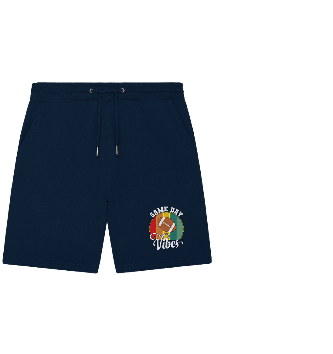 Game Day Vibes White - Organic Jogger Shorts