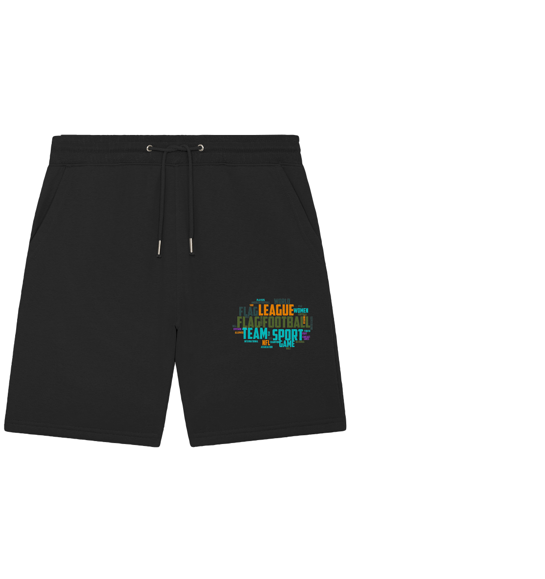 Flag Football Word Bubble - Organic Jogger Shorts
