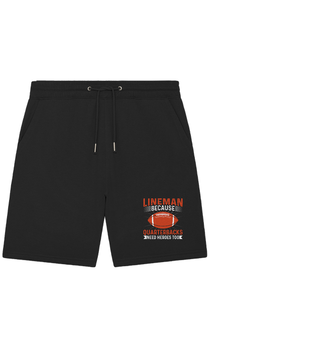 Lineman Quarterback Heroes - Organic Jogger Shorts