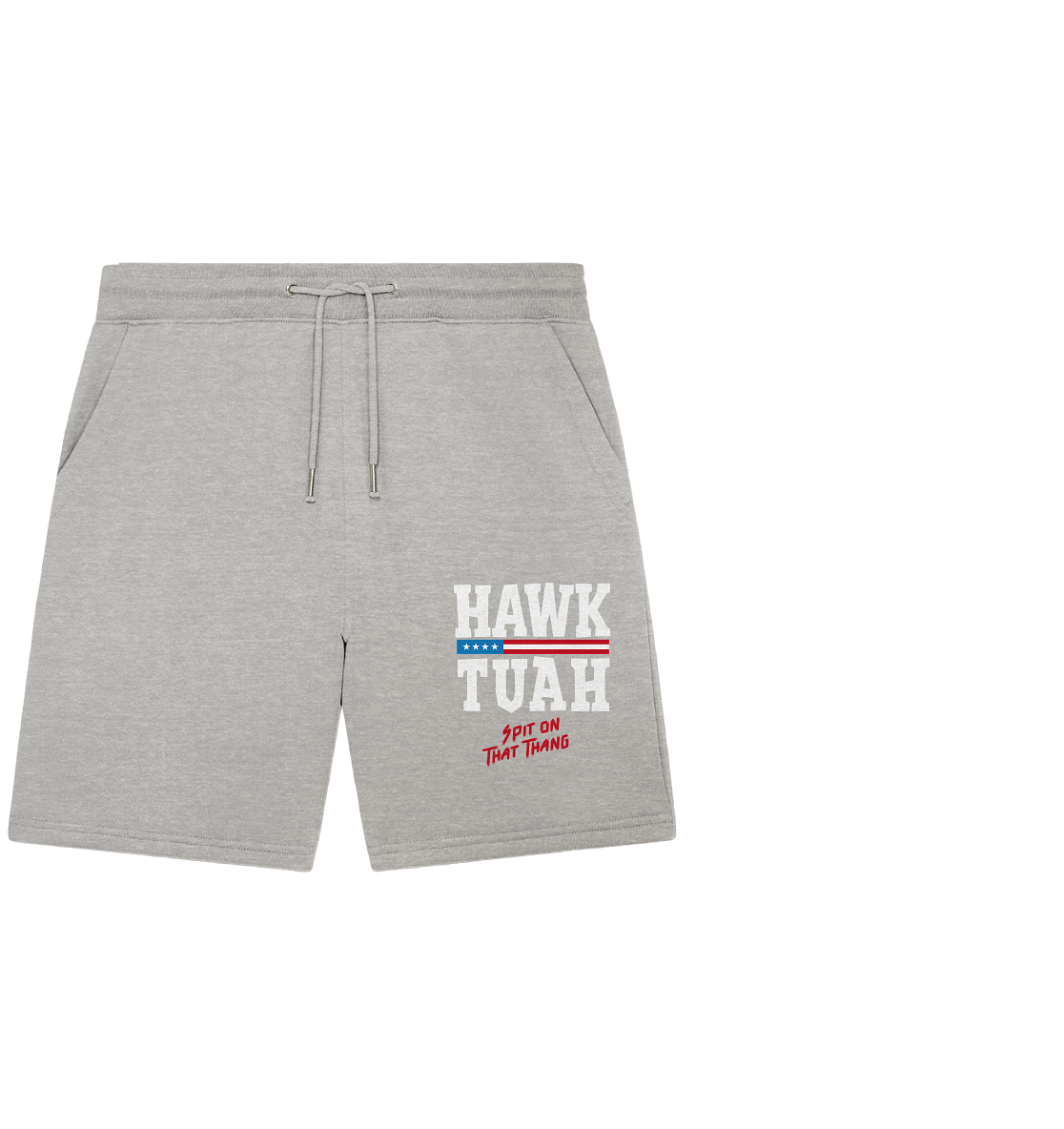 Hawk Tuah White - Organic Jogger Shorts