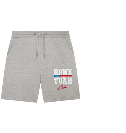 Hawk Tuah White  - Organic Jogger Shorts