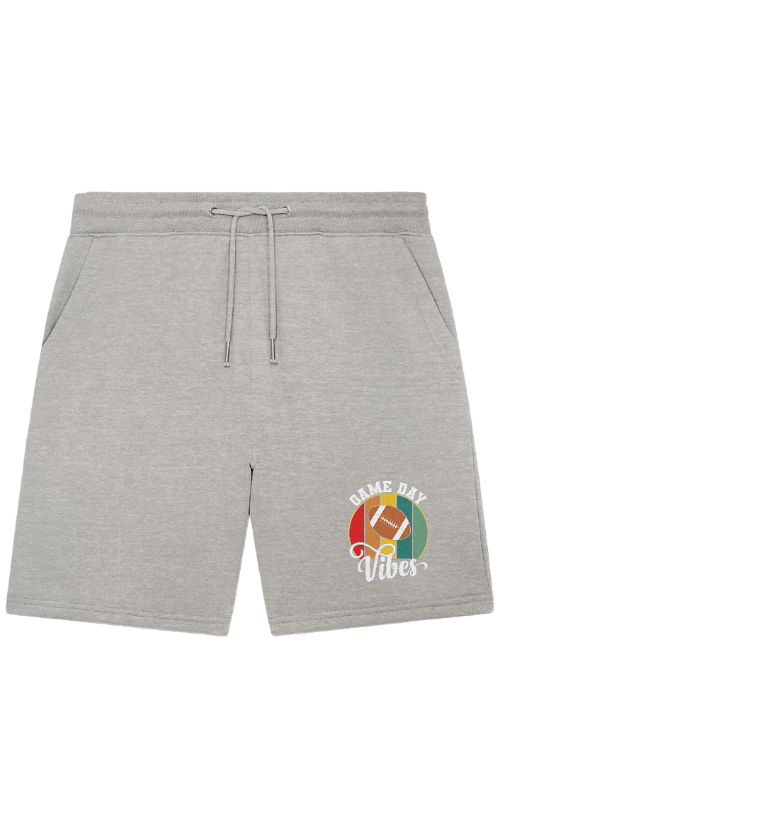 Game Day Vibes White - Organic Jogger Shorts