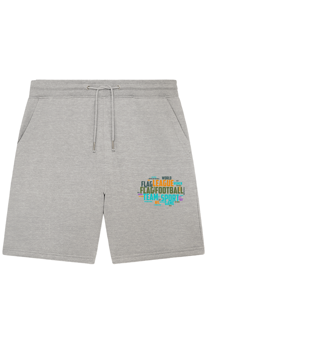 Flag Football Word Bubble - Organic Jogger Shorts