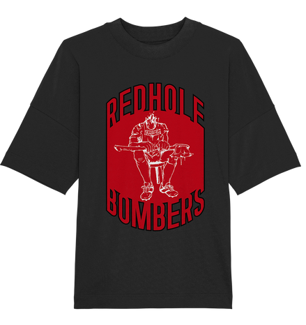 Red Hole Bombers Organic Oversize Shirt
