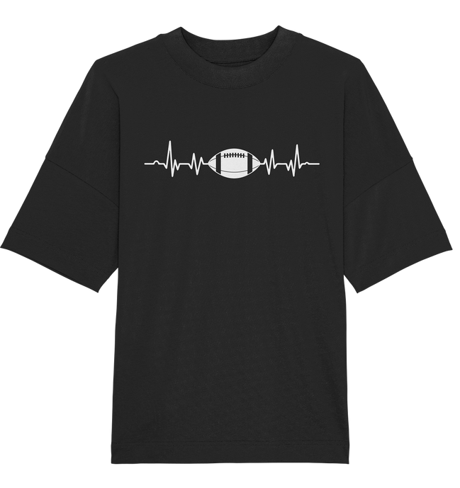 Football Heartbeat - Organic Oversize Shirt