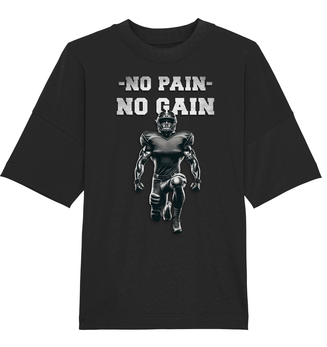 No Pain No Gain Metal  - Organic Oversize Shirt