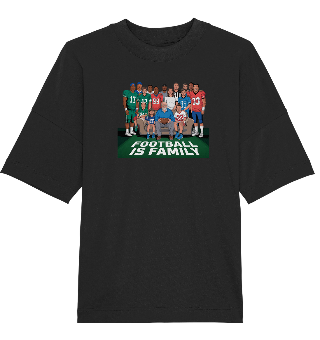 Football is Family - Organic Oversize Shirt