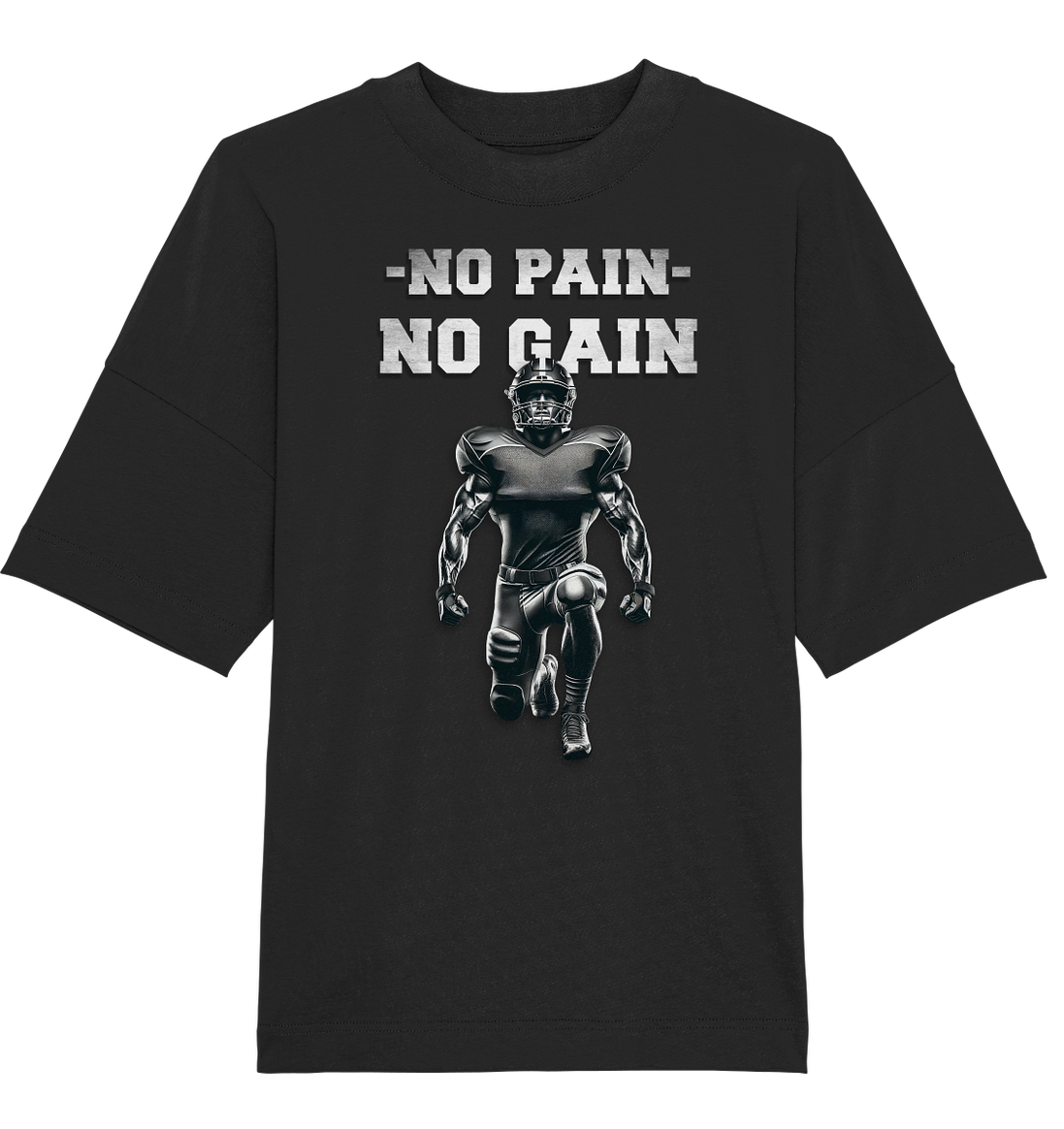 No Pain No Gain Metal  - Organic Oversize Shirt