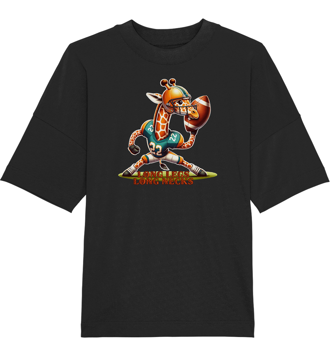 Giraffe - Organic Oversized T-shirt