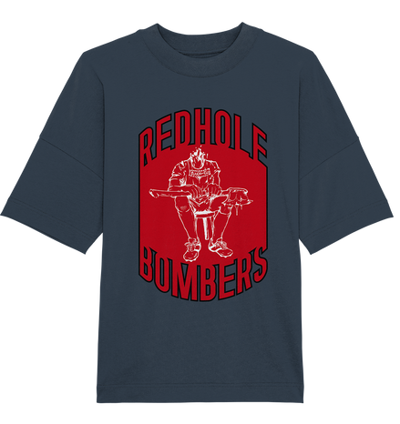 Red Hole Bombers Organic Oversize Shirt