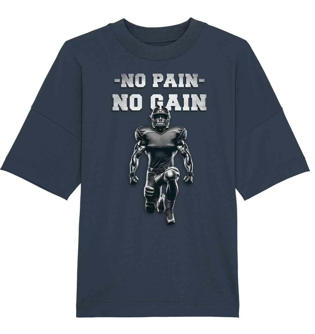 No Pain No Gain Metal  - Organic Oversize Shirt