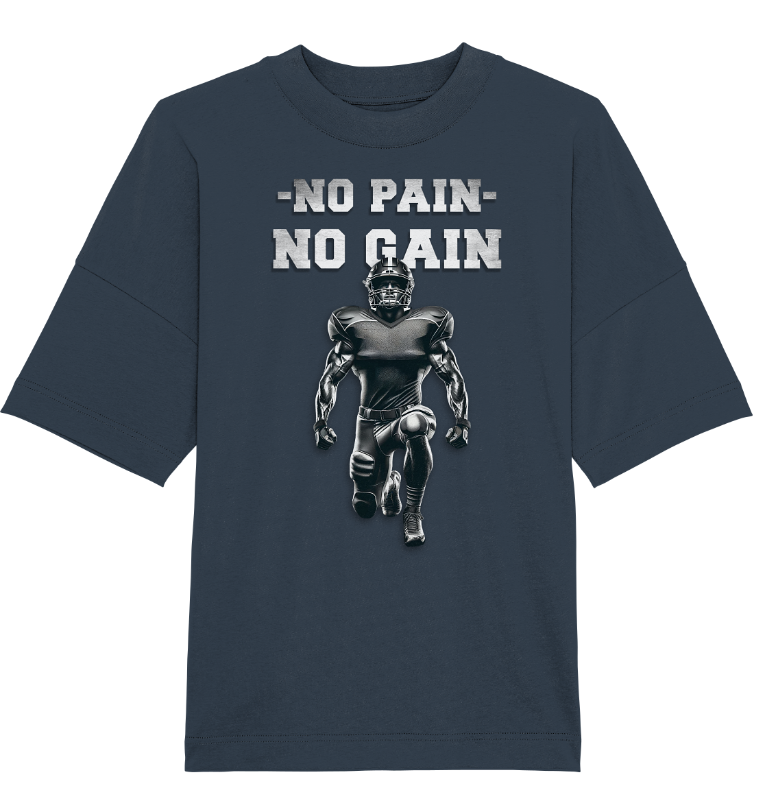 No Pain No Gain Metal  - Organic Oversize Shirt