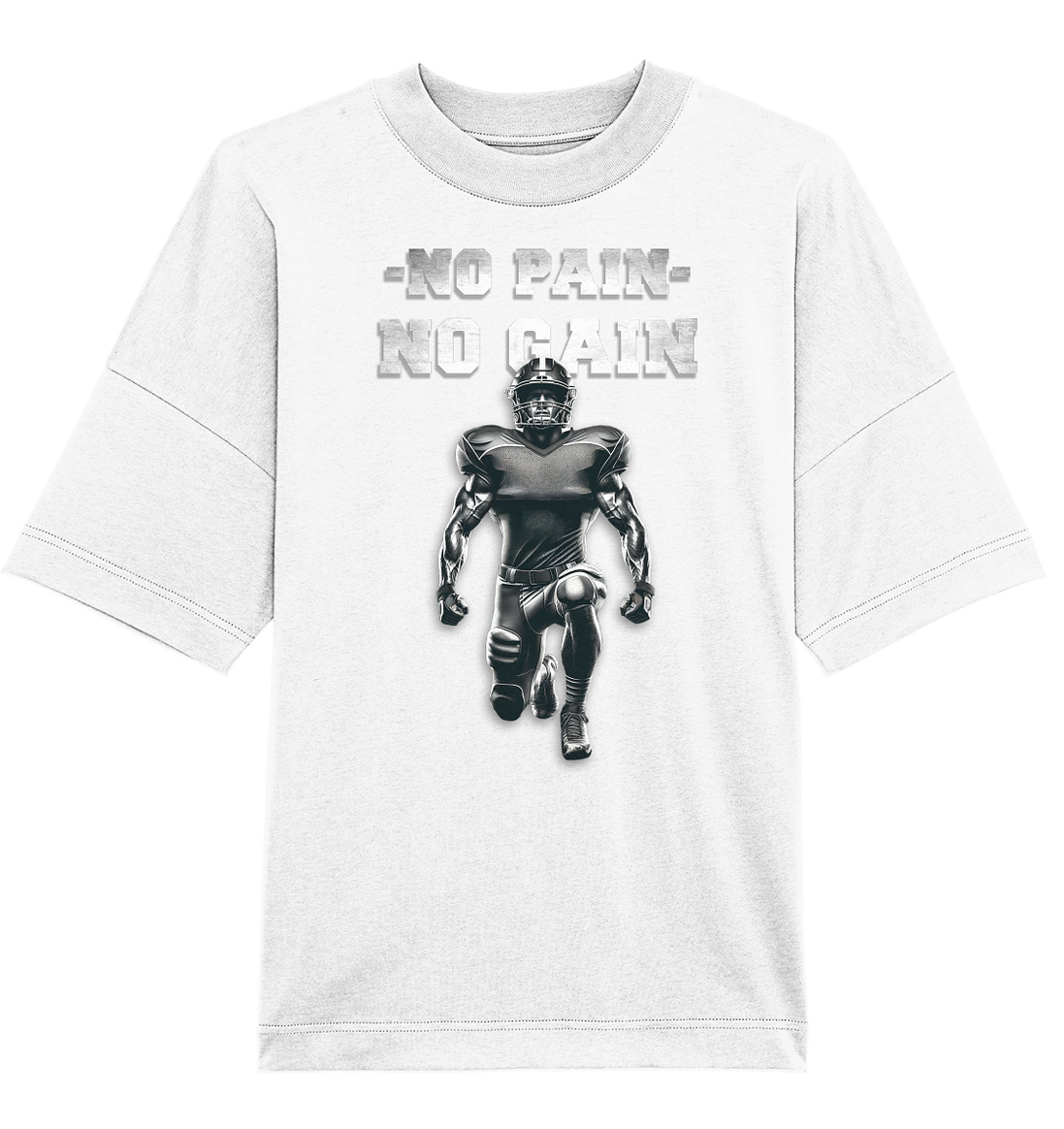 No Pain No Gain Metal  - Organic Oversize Shirt