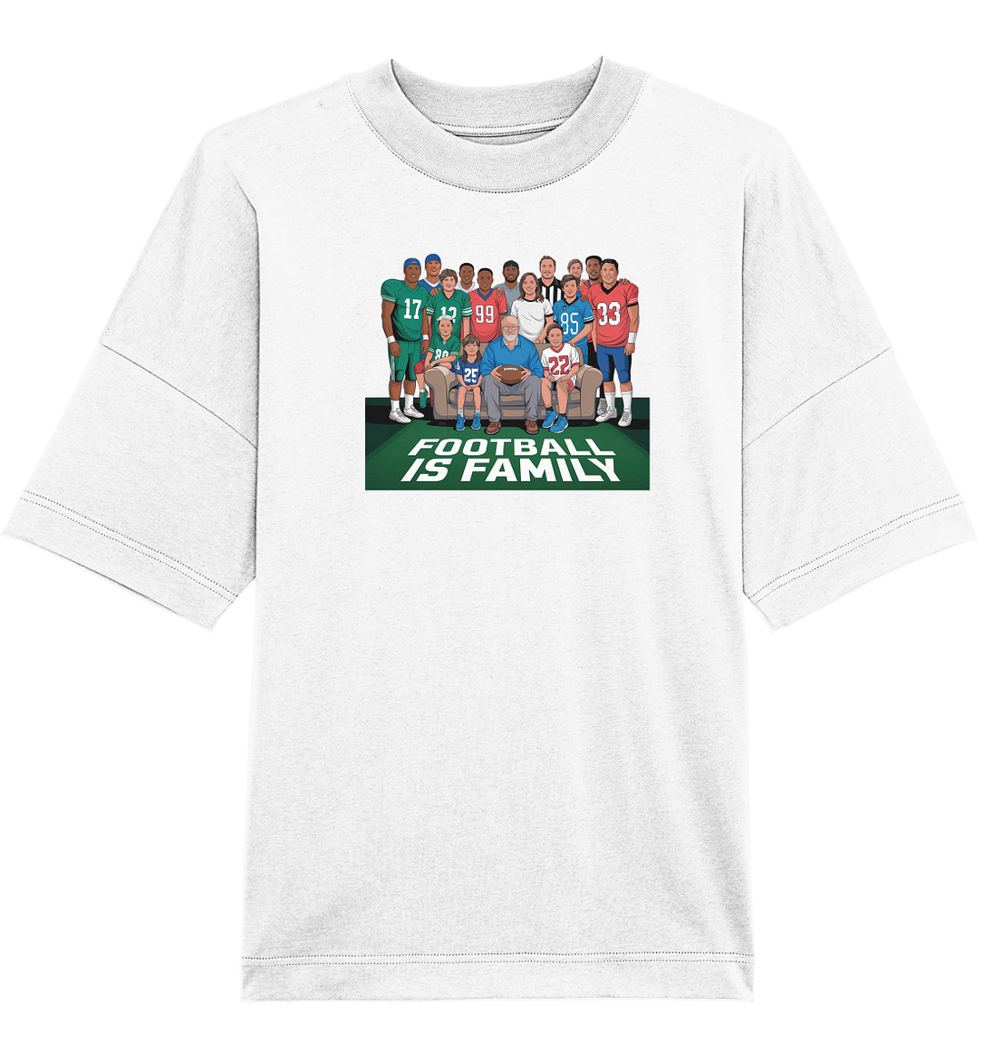 Football is Family - Organic Oversize Shirt