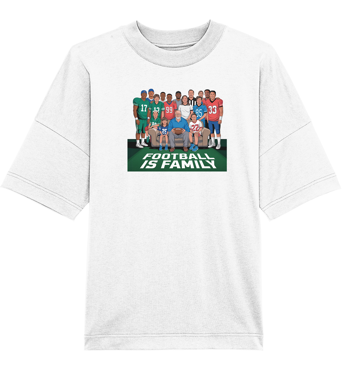 Football is Family - Organic Oversize Shirt