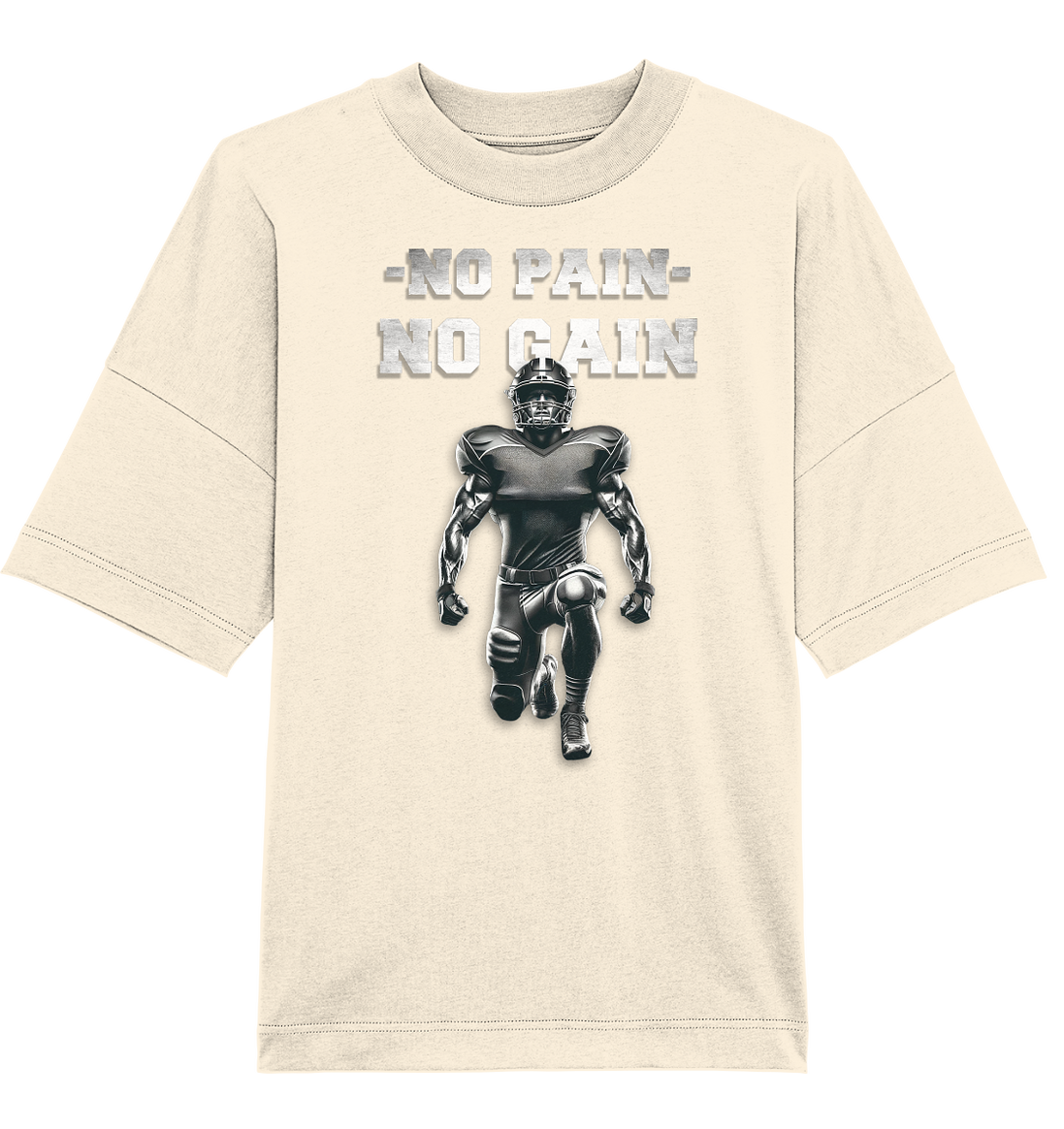 No Pain No Gain Metal  - Organic Oversize Shirt