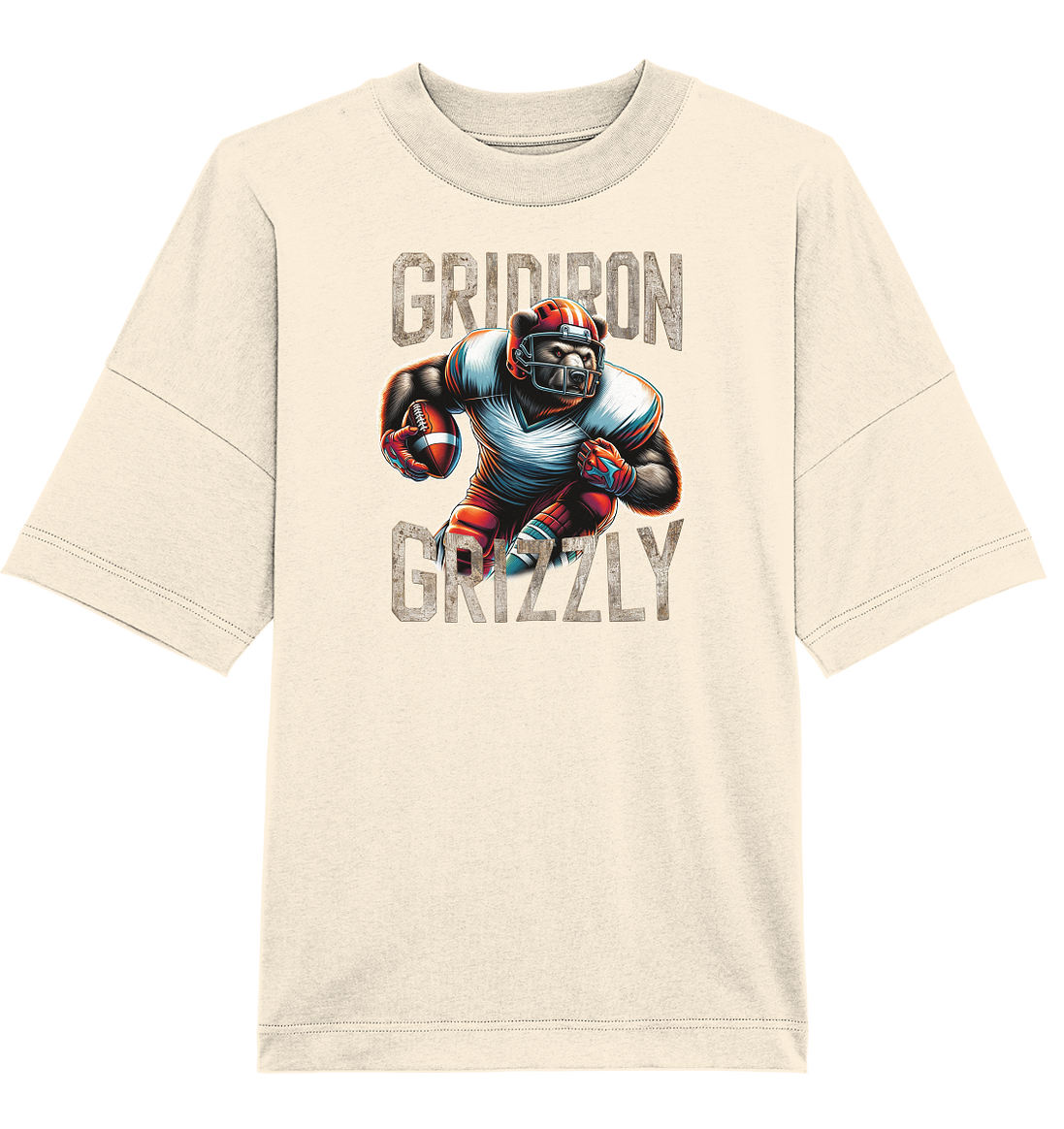 Gridiron Grizzly - Organic Oversize Shirt