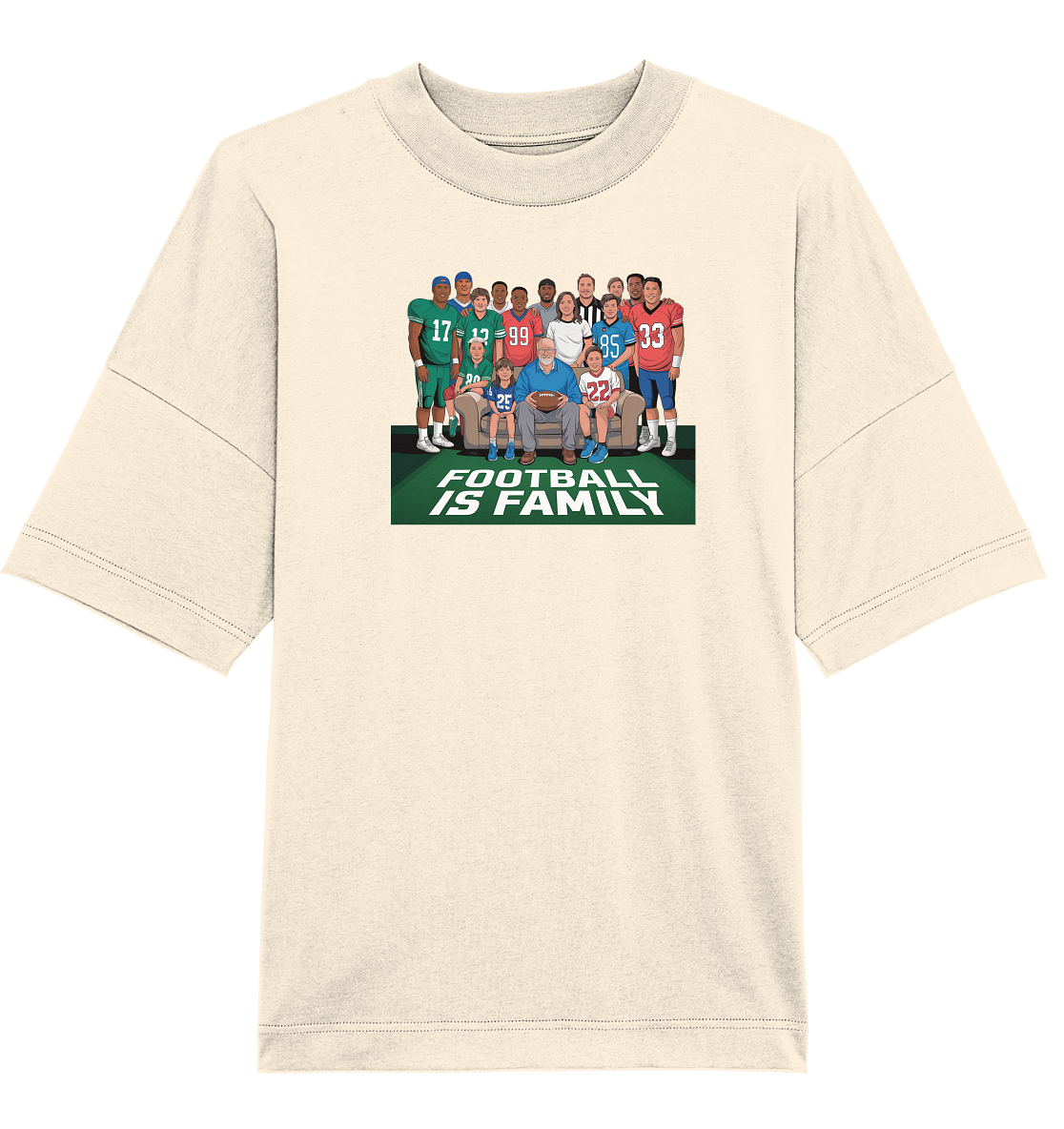 Football is Family - Organic Oversize Shirt