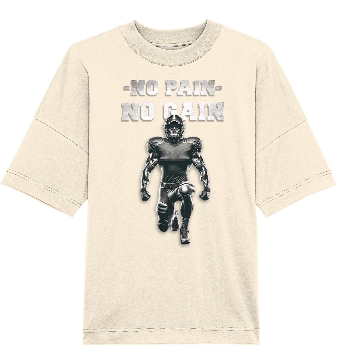 No Pain No Gain Metal  - Organic Oversize Shirt