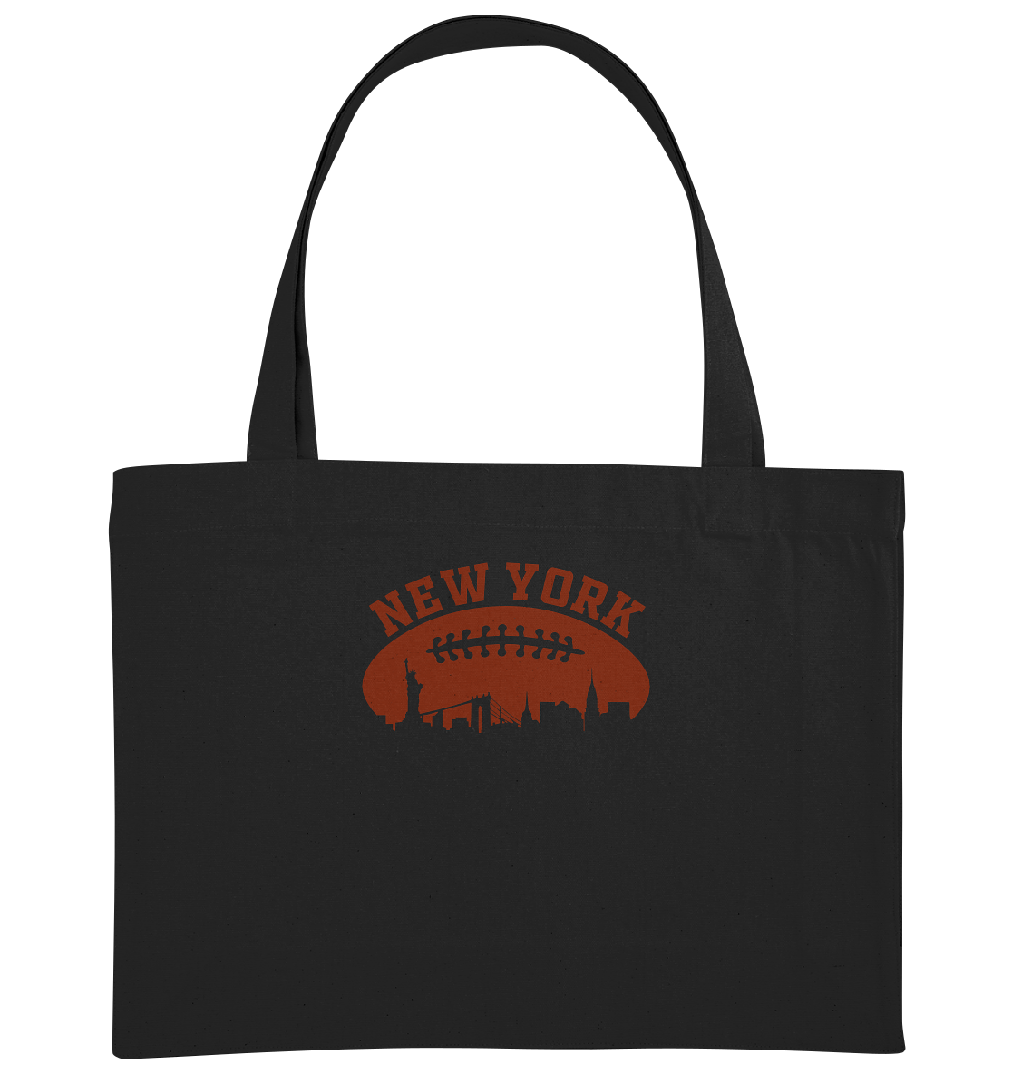 New York Football Silhoutte  - Organic Shopping-Bag