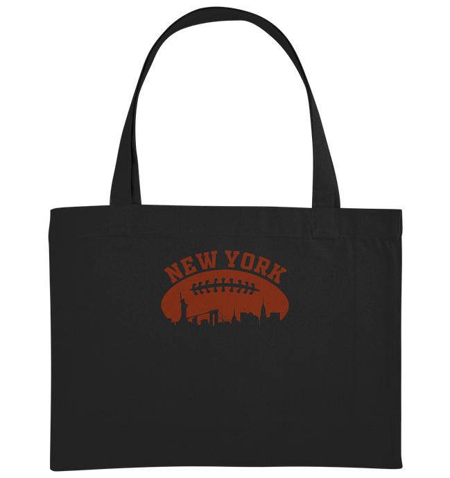 New York Football Silhoutte  - Organic Shopping-Bag
