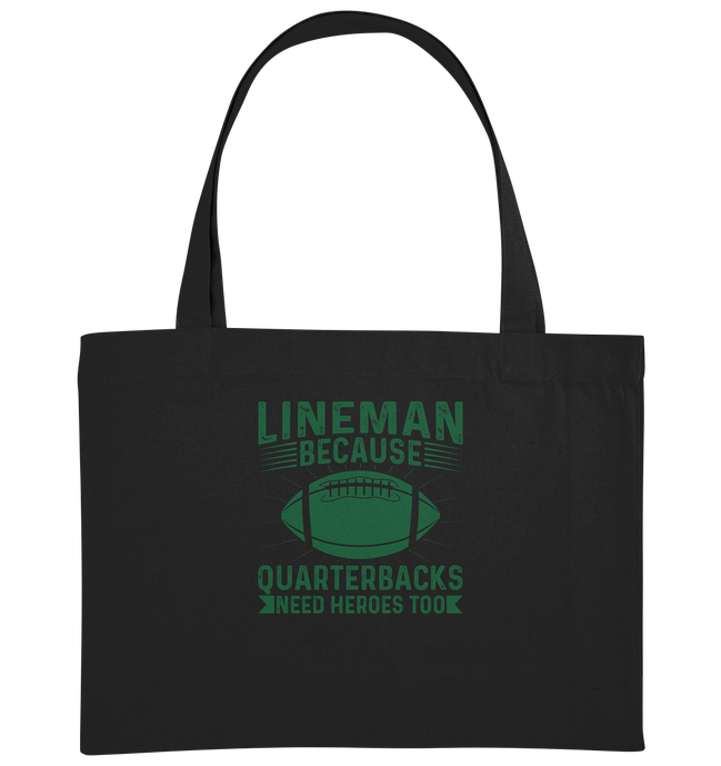 Lineman Heroes Green - Organic Shopping Bag