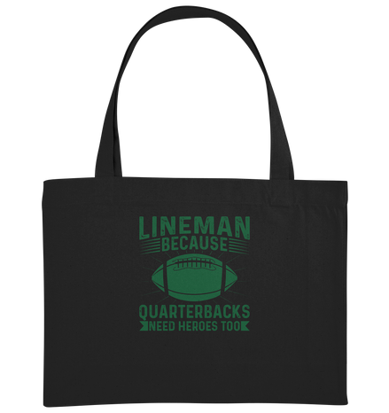 Lineman Heroes Green - Organic Shopping-Bag